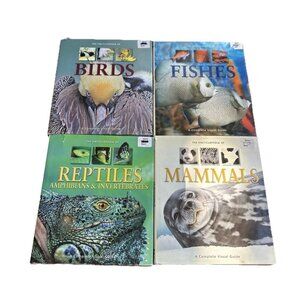 Visual Animal Encyclopedia 4 Book Set HB Richard Schofield Birds Reptiles Fishes
